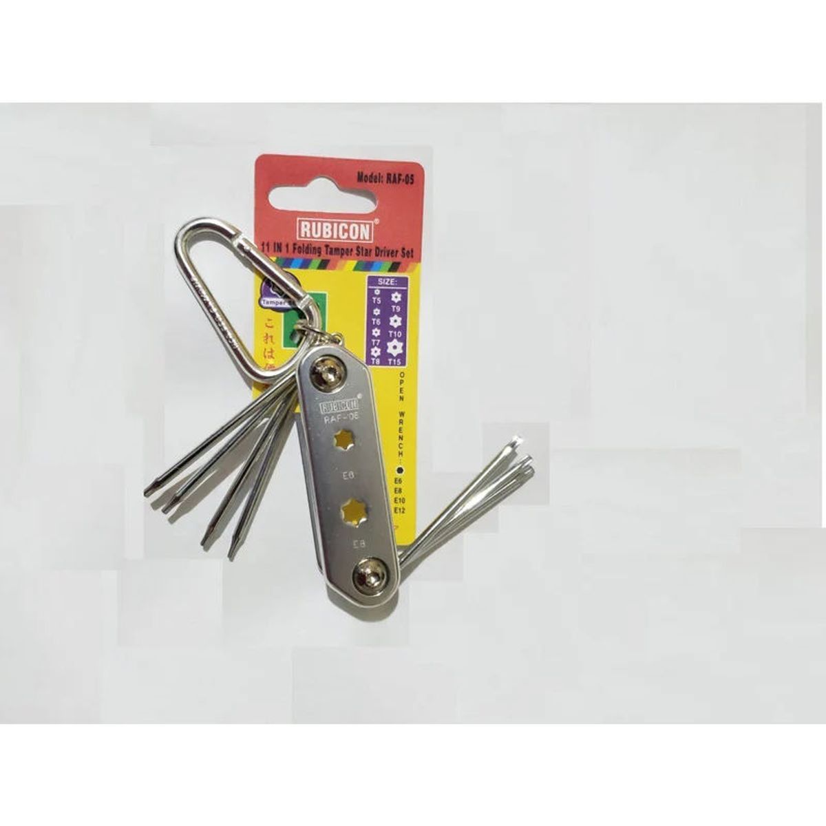 RUBICON - Juego Destornillador Torx  Con Seguro Ts5 -ts15
