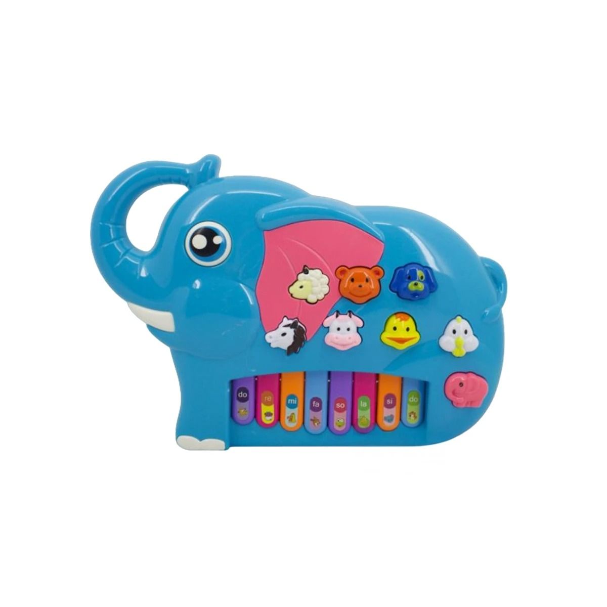 GENERICO - Pack4 Piano Elefante para Niños en Celeste Y+Regalo Agendita