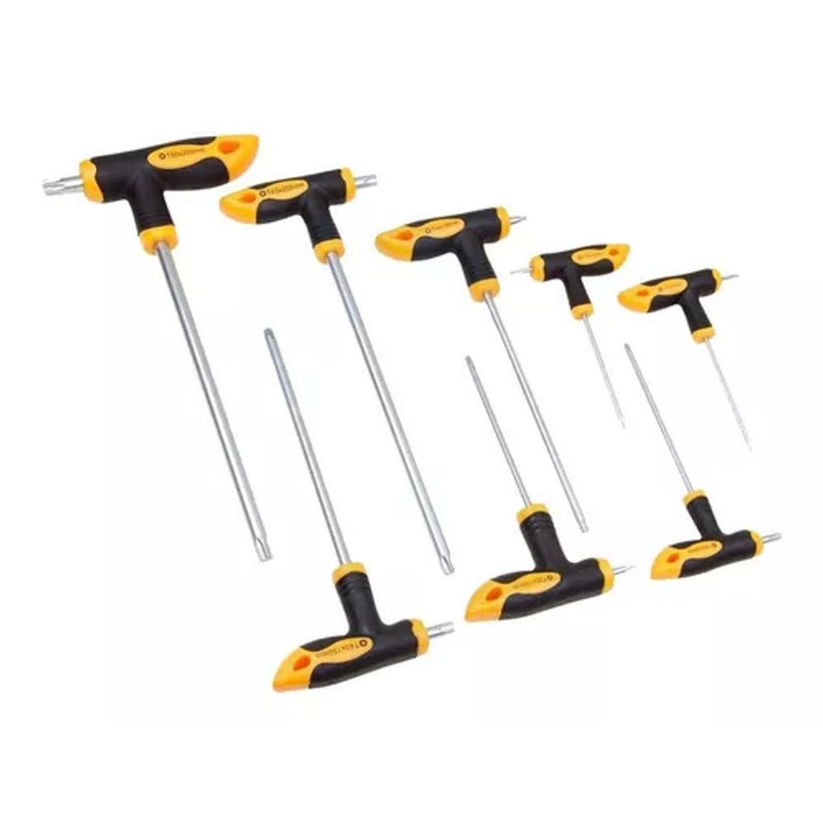 TOLSEN - Juego de Destornillador en T Con mango TORX 8 PCS Tolsen - 20061