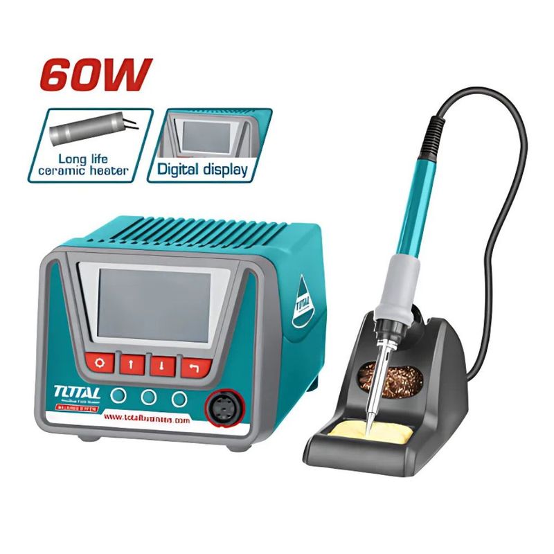 TOTAL TOOLS - Estación de Soldadura Cautin 60W PREC 1 MIN Display Digital