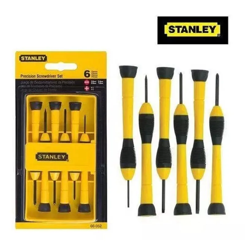 STANLEY - Juego de 6 Destornilladores de Precisión Stanley - 66-052