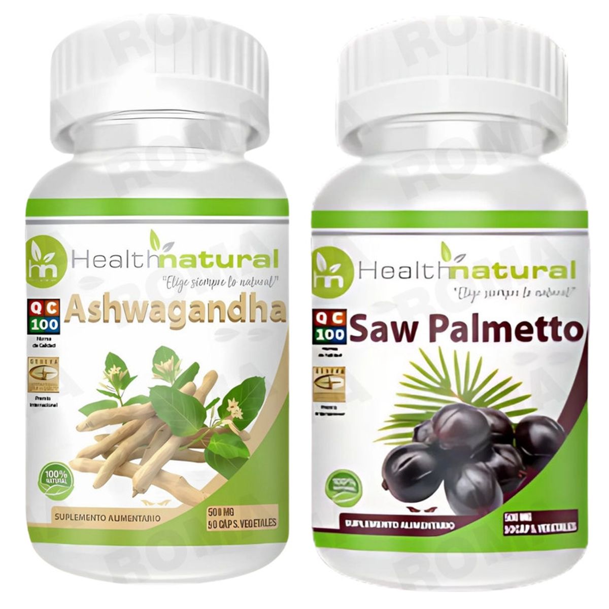 HEALTHNATURAL - ASHWAGANDHA HEALTHNATURAL 500MG + SAW PALMETTO HEALTHNATURAL 500MG