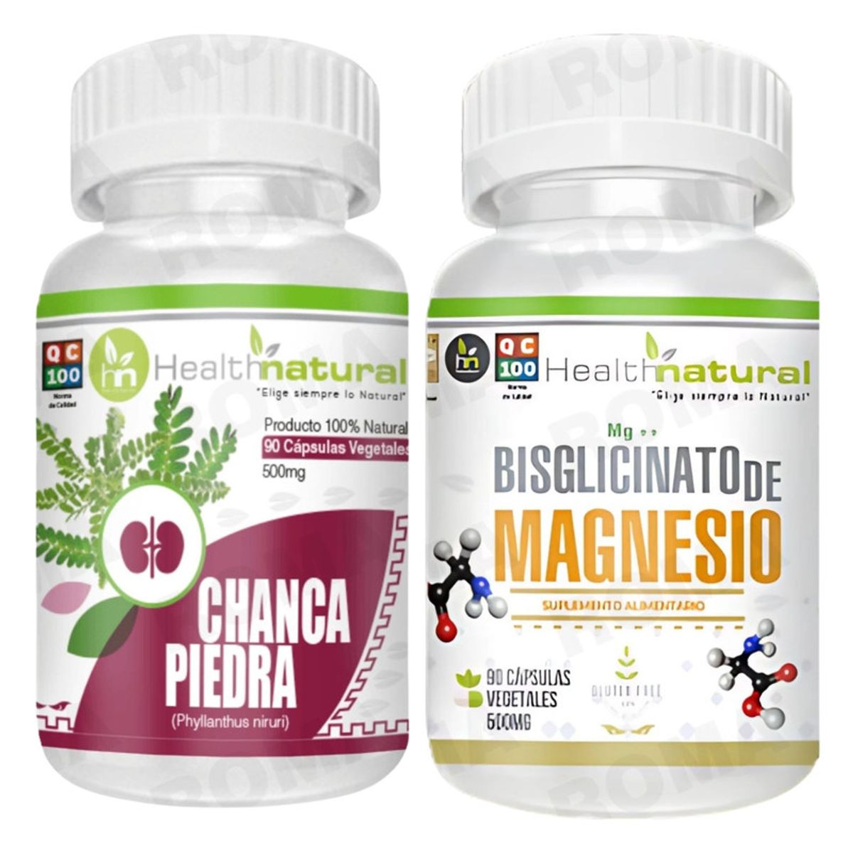 HEALTHNATURAL - CHANCA PIEDRA HEALTHNATURAL + BISGLICINATO DE MAGNESIO HEALTHNATURAL