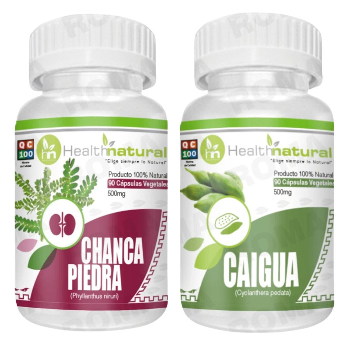 HEALTHNATURAL - CHANCA PIEDRA HEALTHNATURAL 500MG + CAIGUA HEALTHNATURAL 500MG