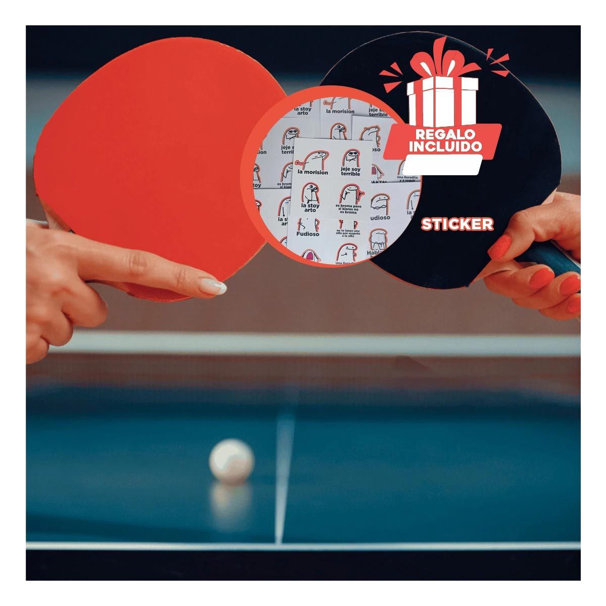 GENERICO - Set de Bolas Resistentes Color Blanco Y+Regalo Stickers