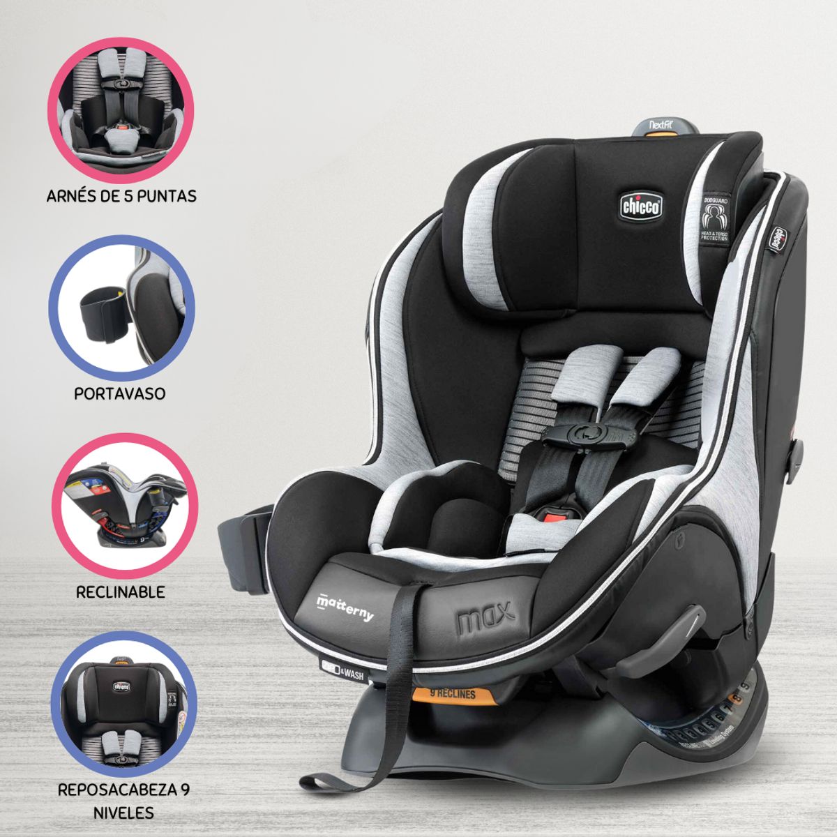 CHICCO - Silla Para Auto CHICCO »NEXTFIT MAX ZIP AIR VERO USA» Black