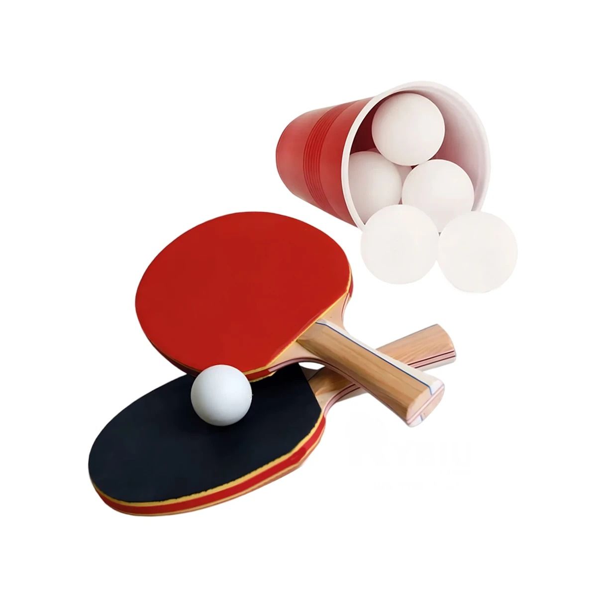 GENERICO - Pack2 Set Util de 60 Pelotas de Ping Pong en Blanco