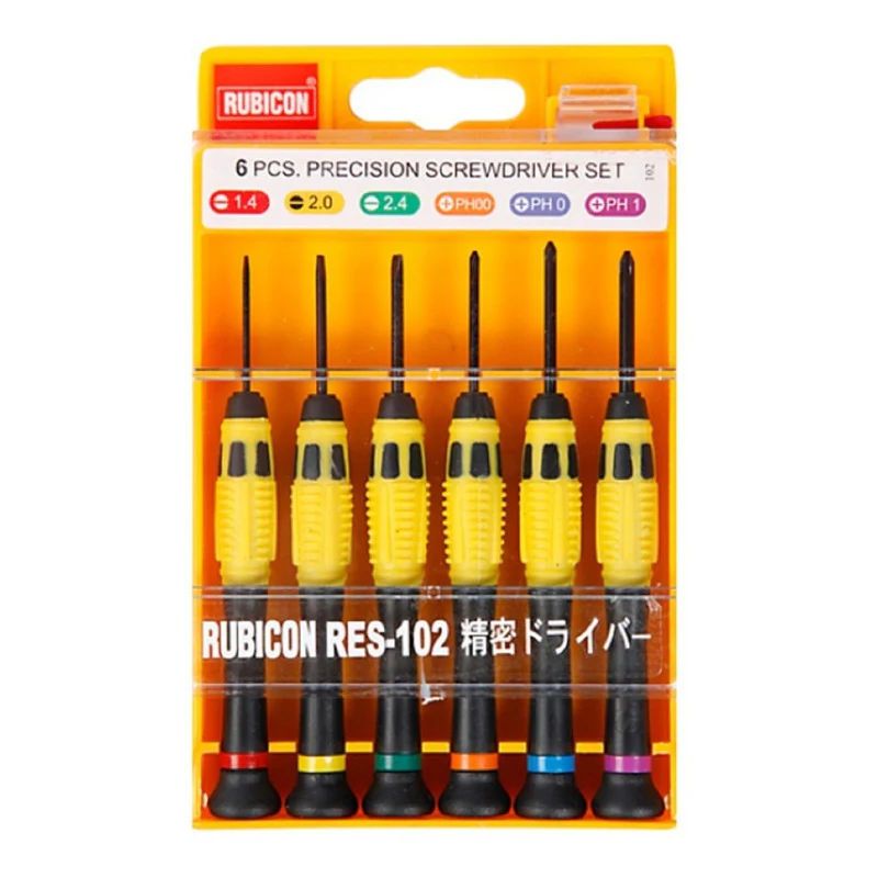 RUBICON - Desarmador Perilleros De Precisión Plano Y Estrella Rubicon