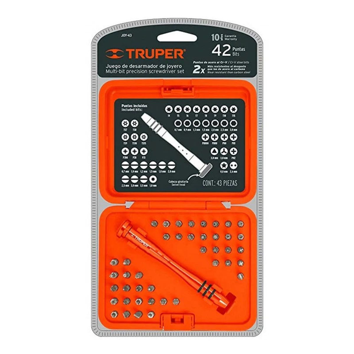 TRUPER - Desarmador Para Celulares Y iPhone 42 Puntas