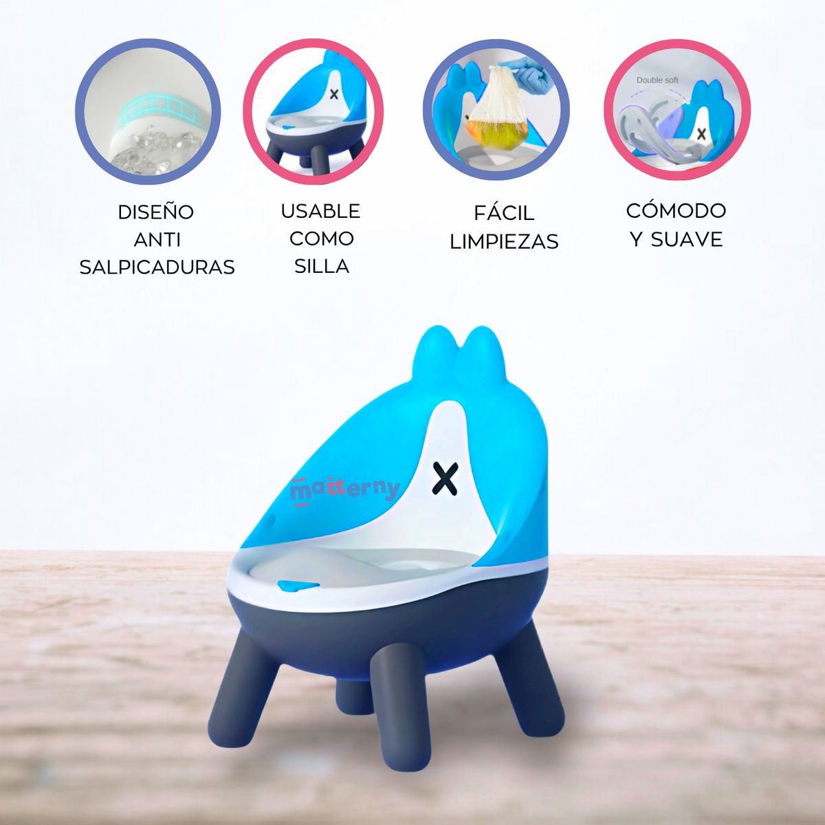 GENERICO - Asiento Bacinica «COMFY KID» Light Blue