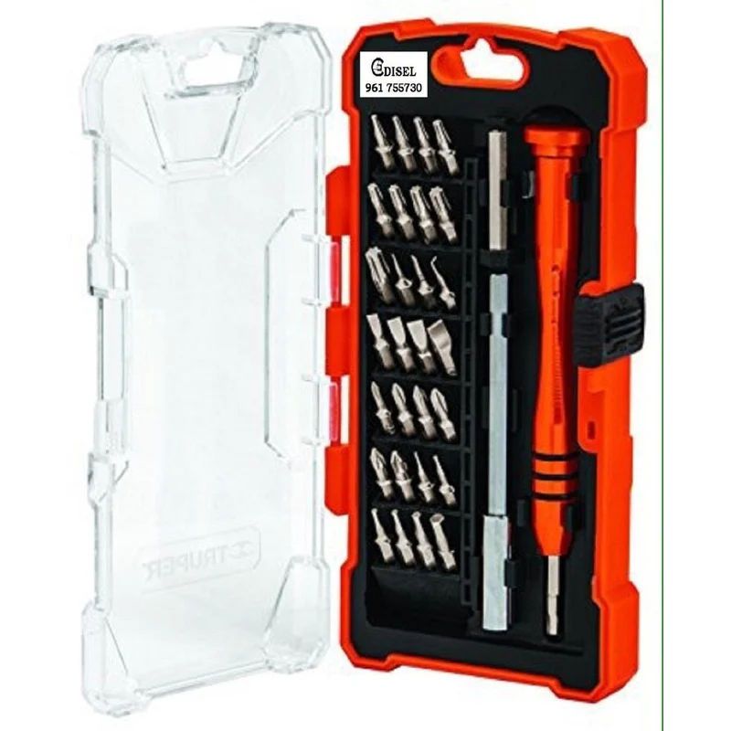 TRUPER - Desarmador de precisión con 30 puntas y extensión Truper - 14162