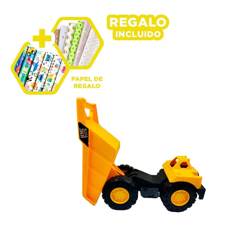 GENERICO - Volquete Infantil Para Jugar a Construir Y+Papel de Regalo