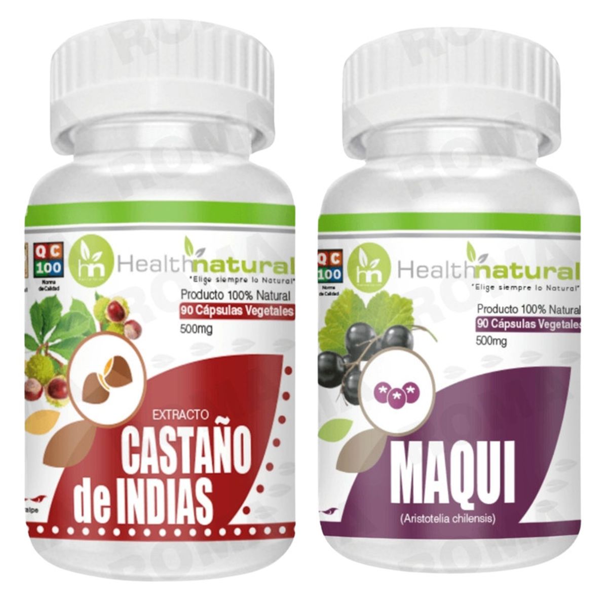 HEALTHNATURAL - CASTAÑO DE INDIAS HEALTHNATURAL 500MG + MAQUI HEALTHNATURAL 500MG