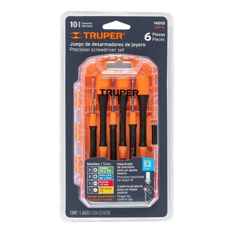 TRUPER - Juego De Desarmador Perillero De Joyero 6 Piezas Truper - 14202