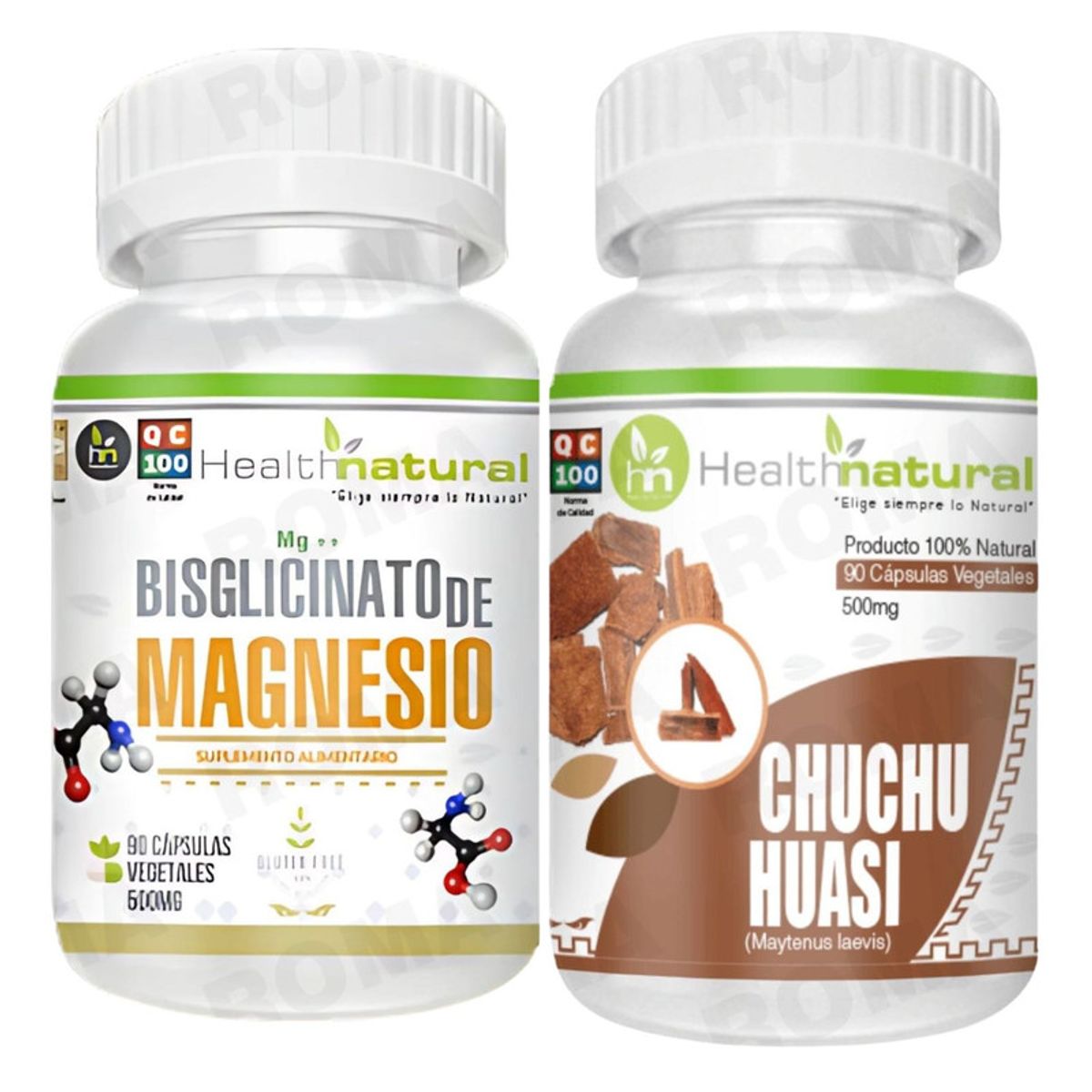 HEALTHNATURAL - BISGLICINATO DE MAGNESIO HEALTHNATURAL + CHUCHUHUASI HEALTHNATURAL