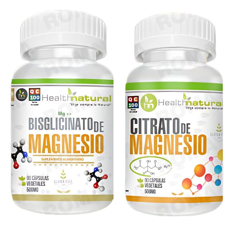 HEALTHNATURAL - BISGLICINATO MAGNESIO HEALTHNATURAL + CITRATO MAGNESIO HEALTHNATURAL