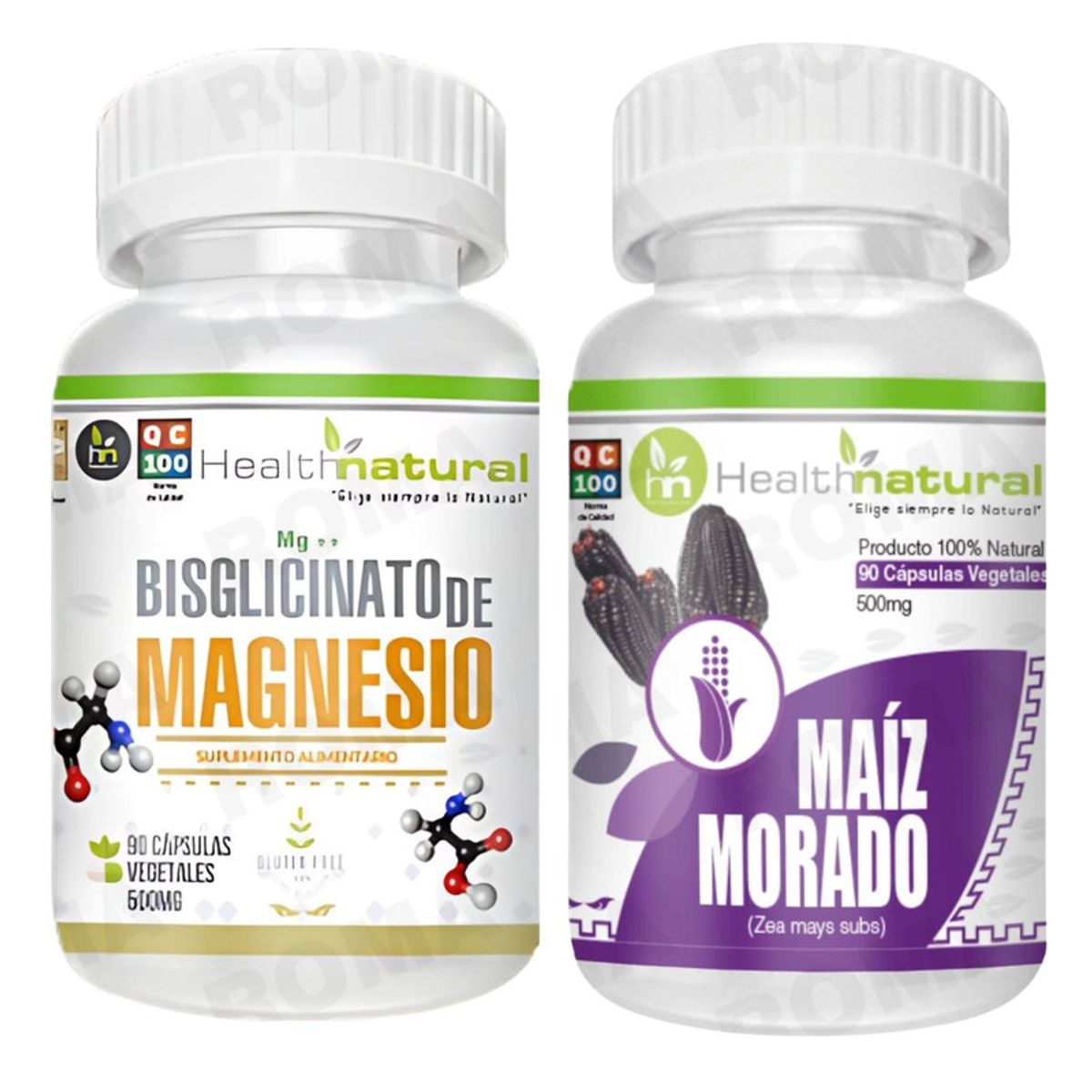 HEALTHNATURAL - BISGLICINATO DE MAGNESIO HEALTHNATURAL  + MAIZ MORADO HEALTHNATURAL
