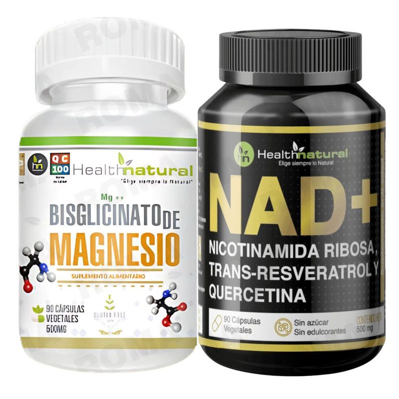 HEALTHNATURAL - BISGLICINATO DE MAGNESIO HEALTHNATURAL + NAD+ HEALTHNATURAL