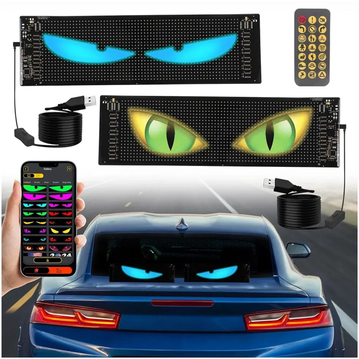 CREATIVE LIGHT - Letrero Publicitario Luz Led Letrero 60x12cm APP + Bluetooth + Control