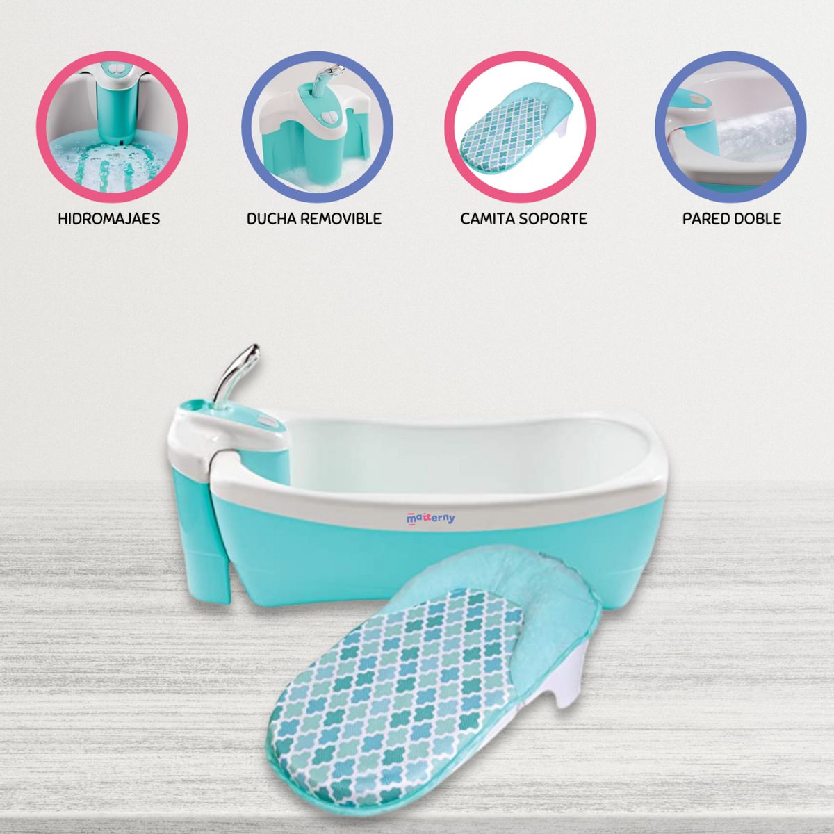 SUMMER - Bañera Jacuzzi de Lujo SUMMER «LIL’ LUXURIES» Blue