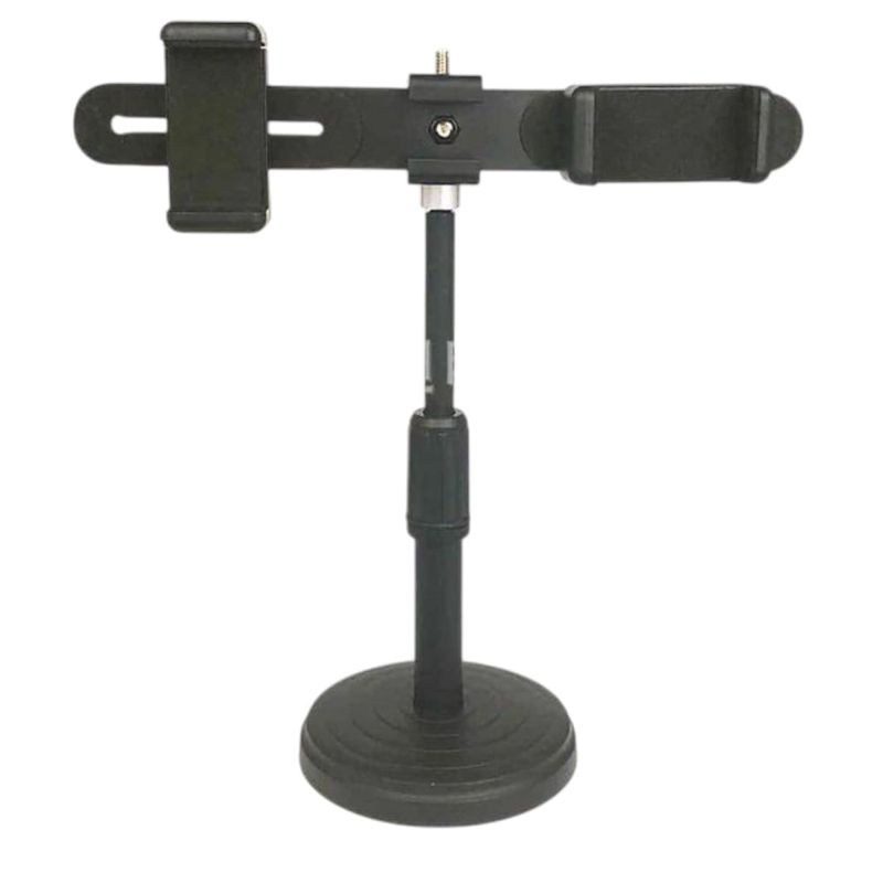 OEM - Soporte Universal Para 2 Celular Extensible Y Giratorio 360° con Base