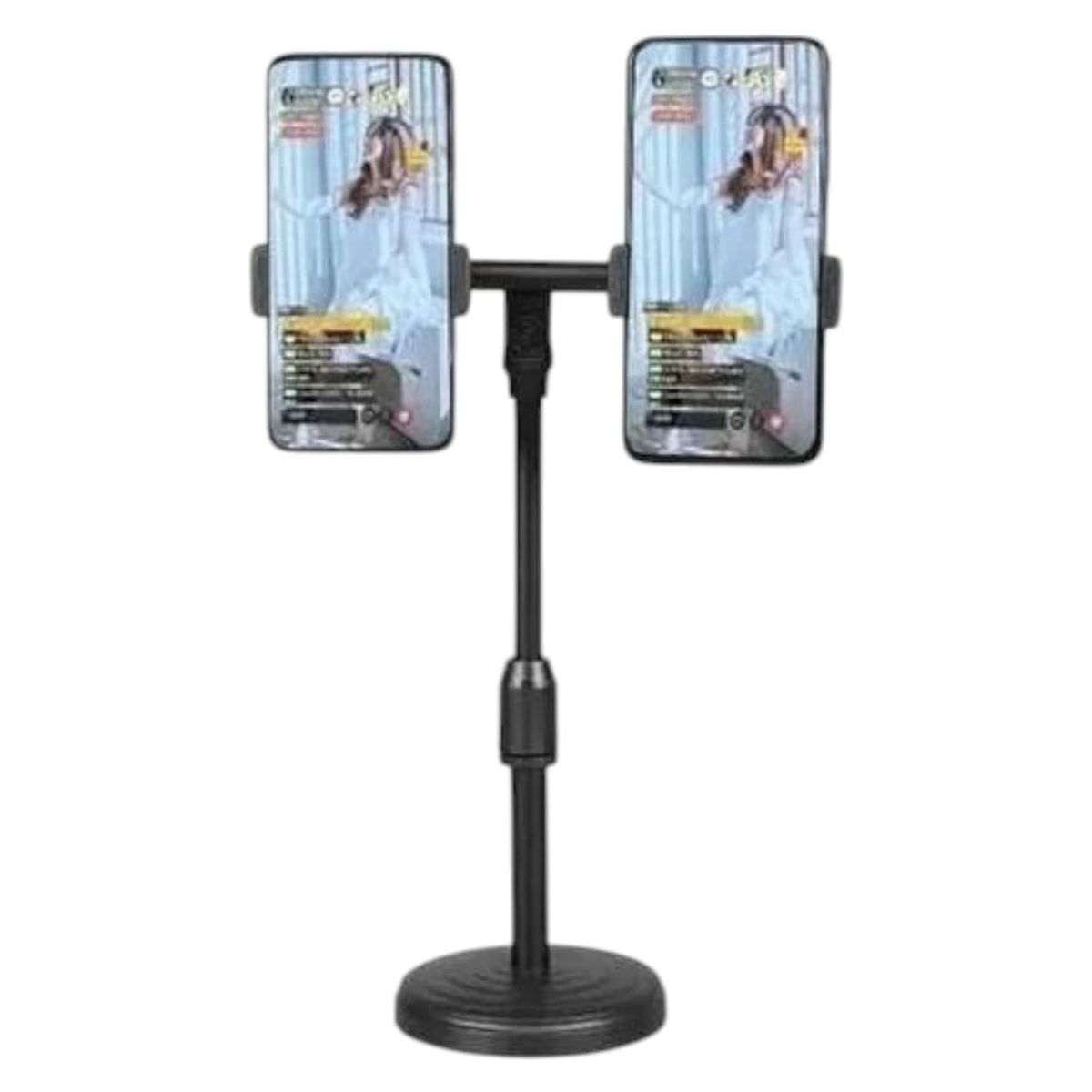 OEM - Soporte Universal Para 2 Celular Extensible Y Giratorio 360° con Base