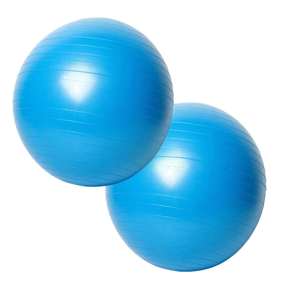 GENERICO - Pack4 Balon de Yoga Facil de Usar 55cm de Color Azul