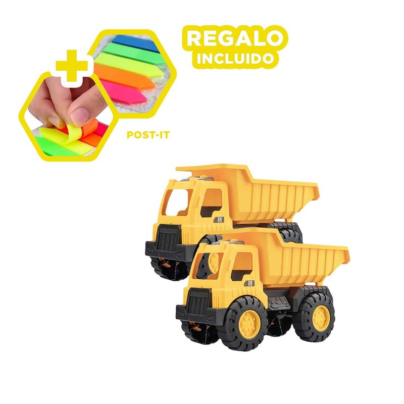 RYBIU IMPORT - Camion de Carga de Juguete 195x29cm Y+Post-it Adhesivos