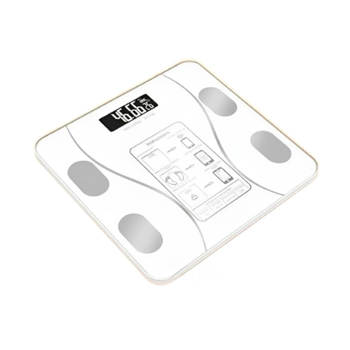 GENERICO - Balanza Moderna para el Hogar Negro Y+Papel de Regalo