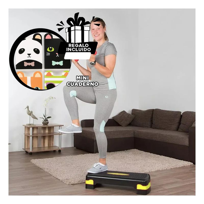 GENERICO - Step para Entrenamientos de Color Amarillo Y+Regalo Agendita