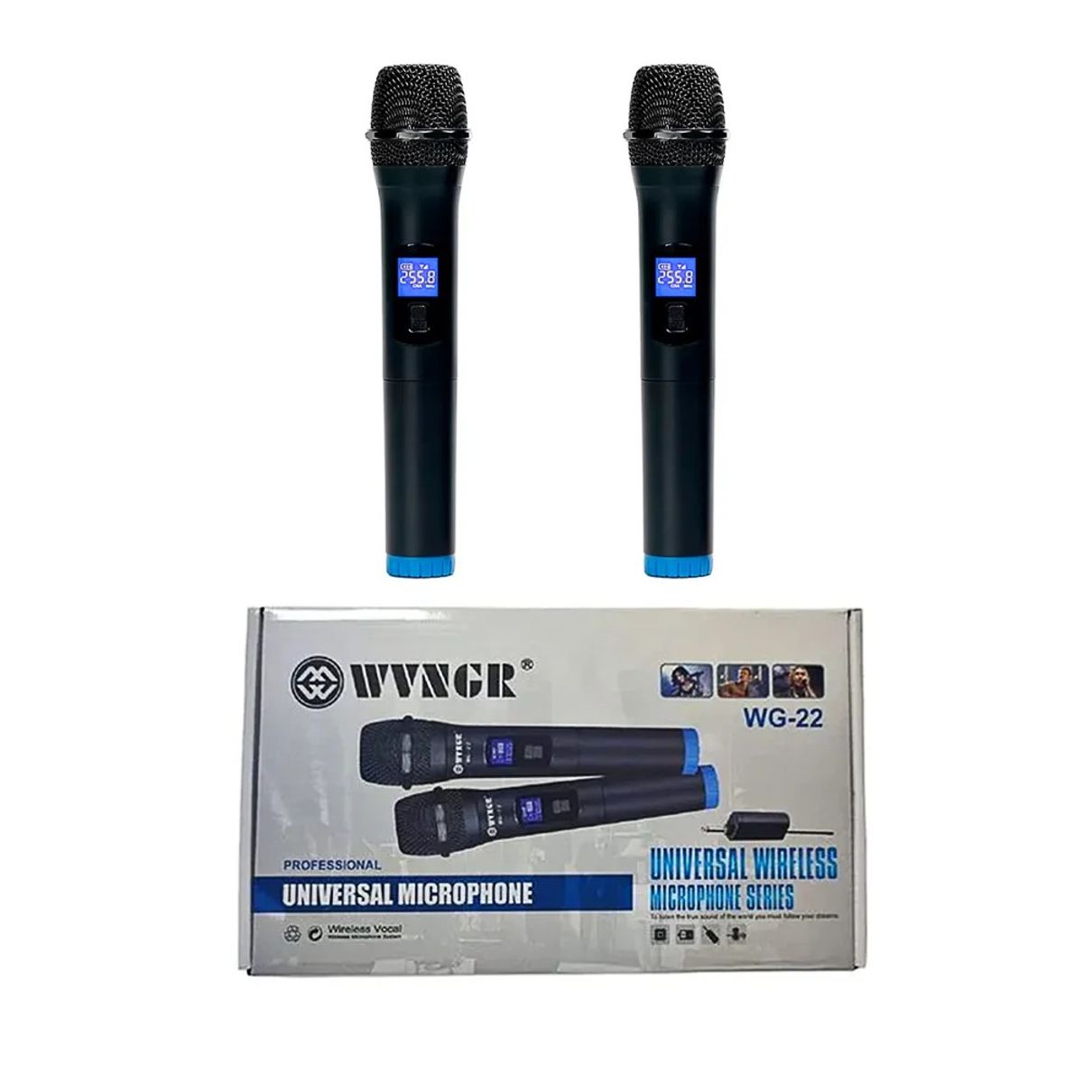 OEM - WG-22 DOS MICROFONO INALAMBRICO DE BAJA POTENCIA WG22