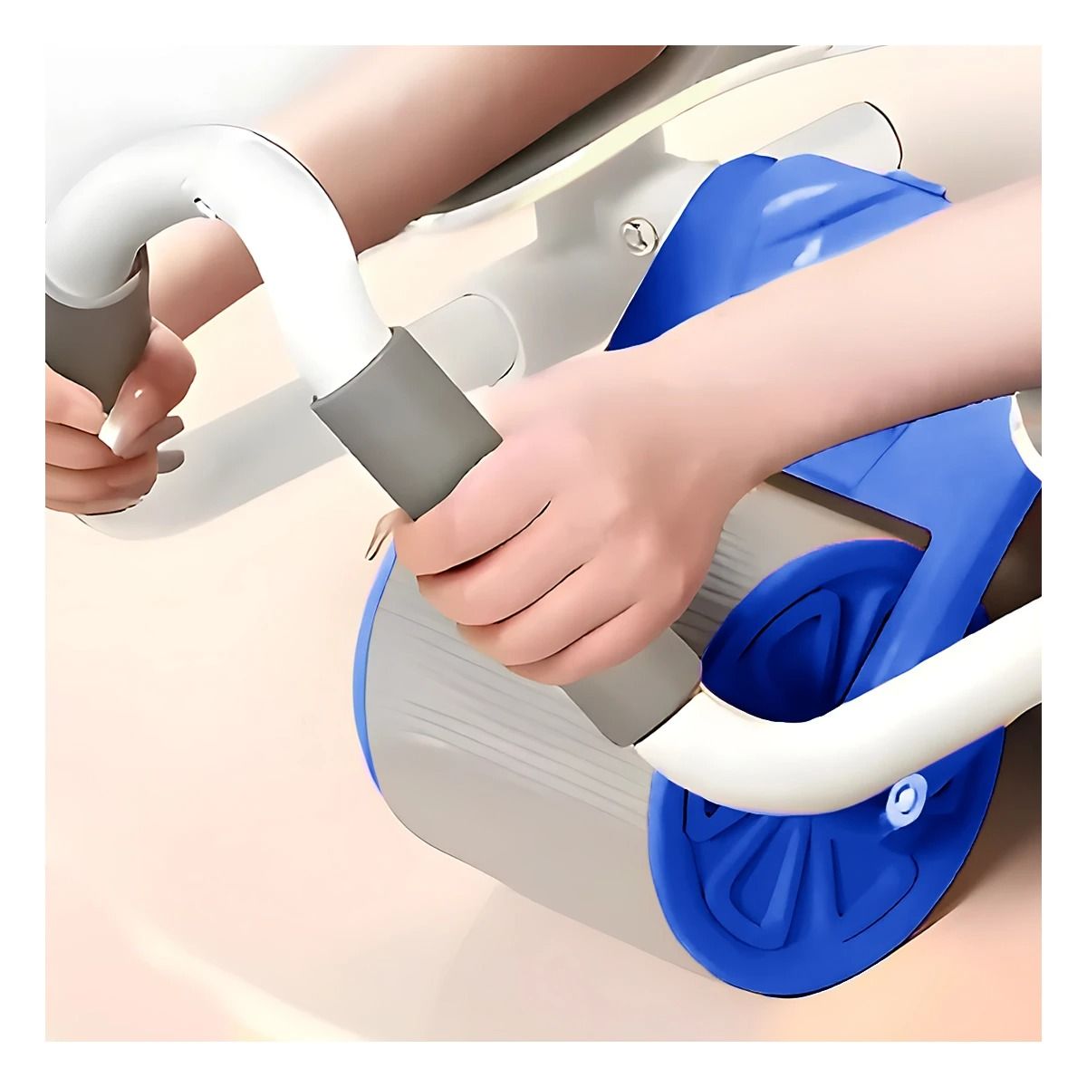 GENERICO - Pack4 Rueda Resistente Codera 2 en 1 Azul Y+Regalo Stickers