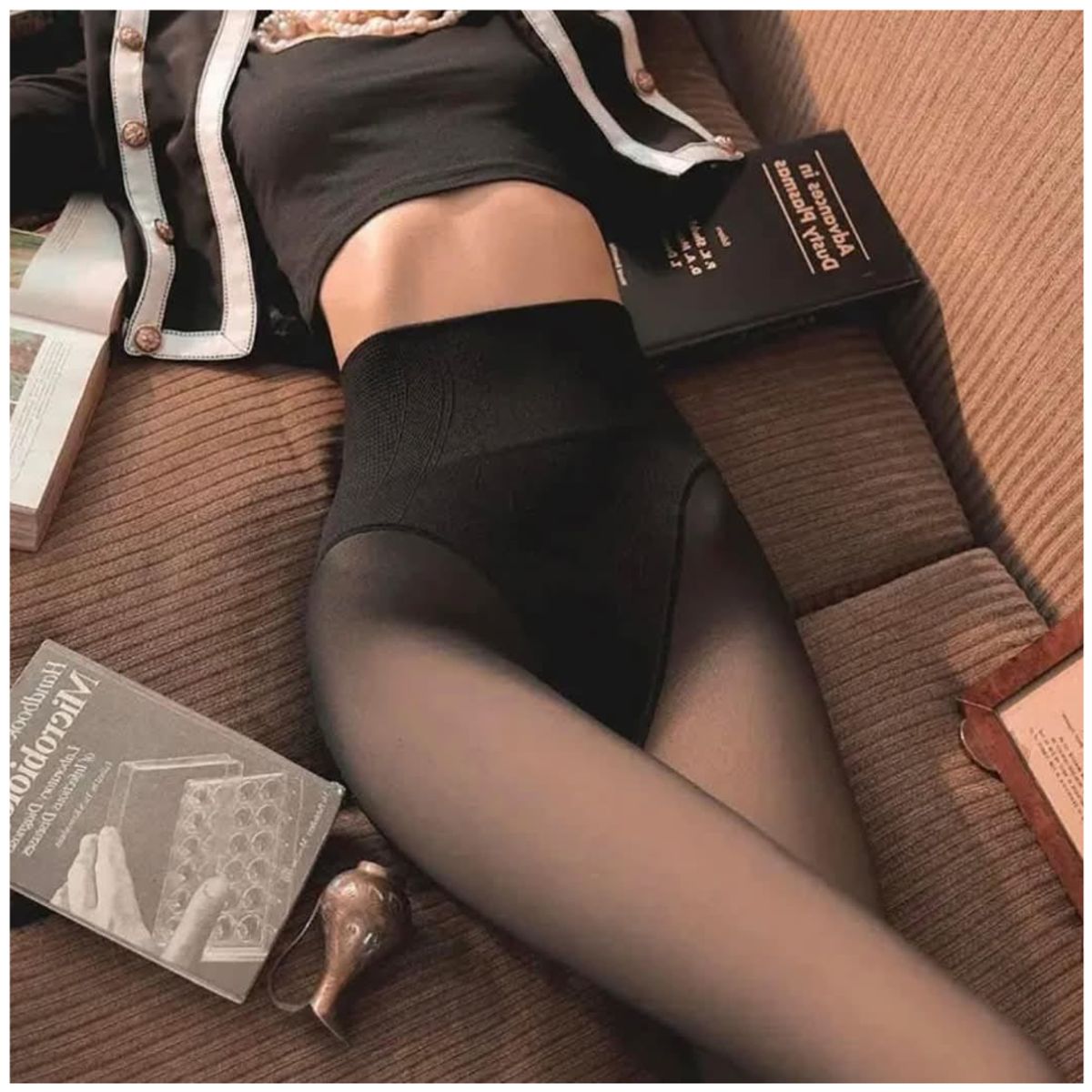 GENERICO - Panty Calentador Panty Efecto Piel Abrigador Levanda Cola