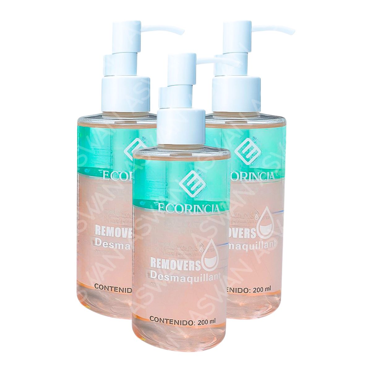 GENERICO - Pack x3 Removedor de Maquillaje 200 ml - ECORINCIA
