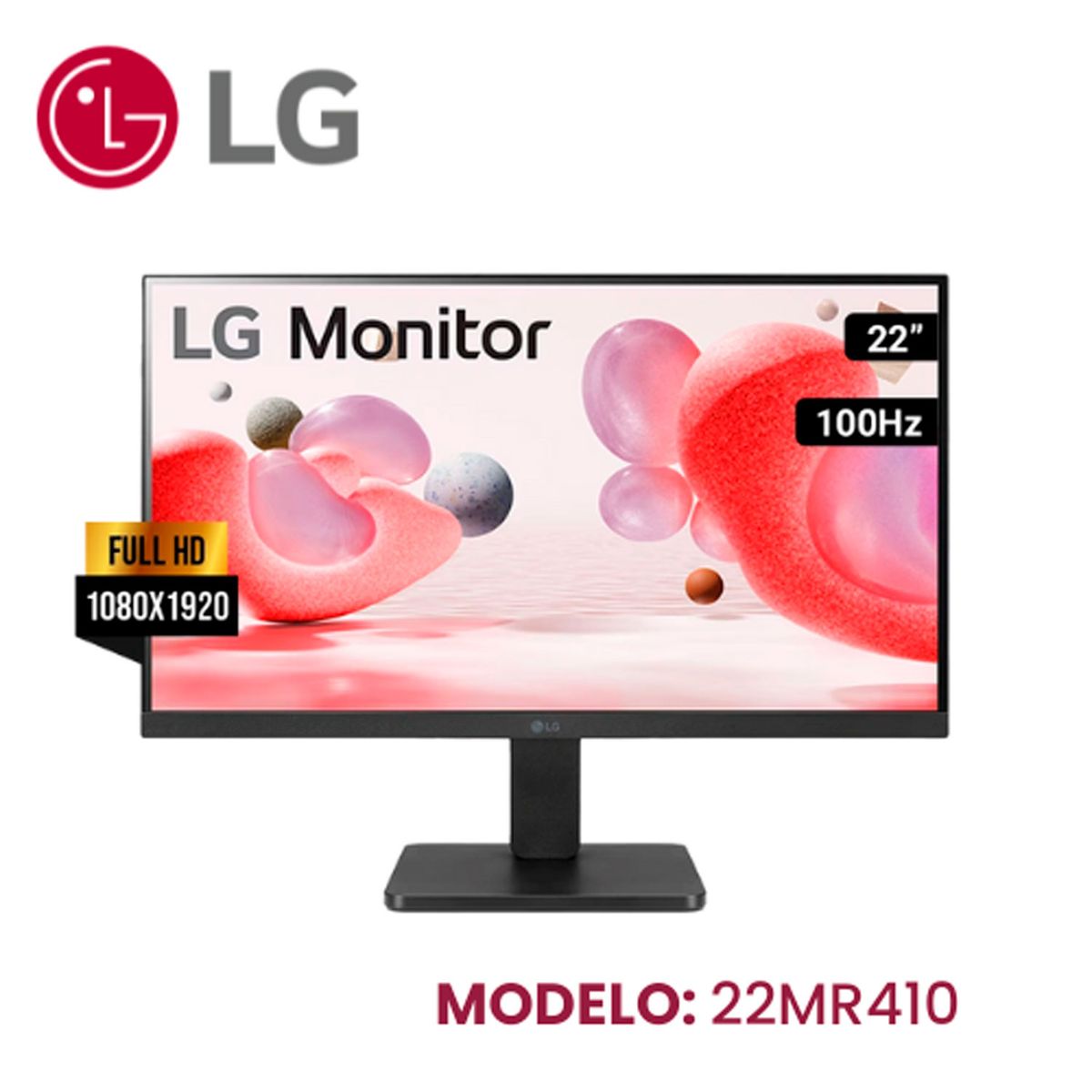 LG - Monitor 22 pulgadas LG 22MR410-B VA Full HD 100Hz HDMI VGA para oficina y estudio