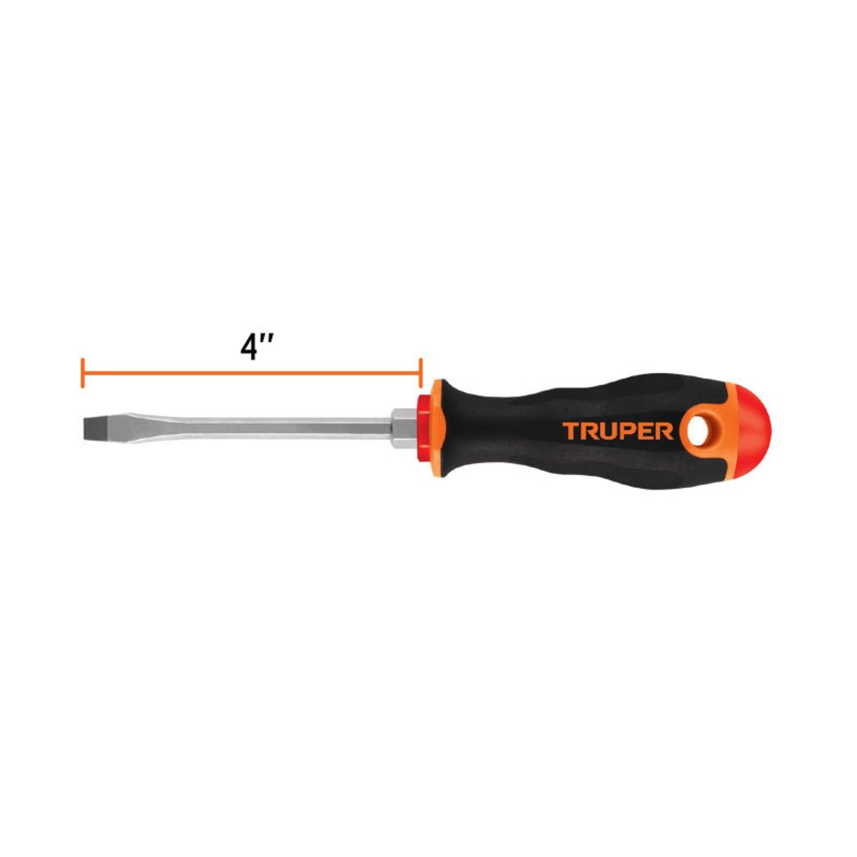 TRUPER - Desarmador plano 14 x 4 mango Comfort Grip Truper - 13998