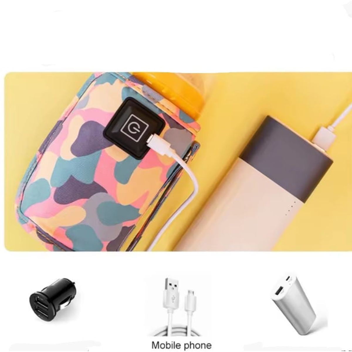 GENERICO - calentador de botellas USB tamaño ajustable temperatura