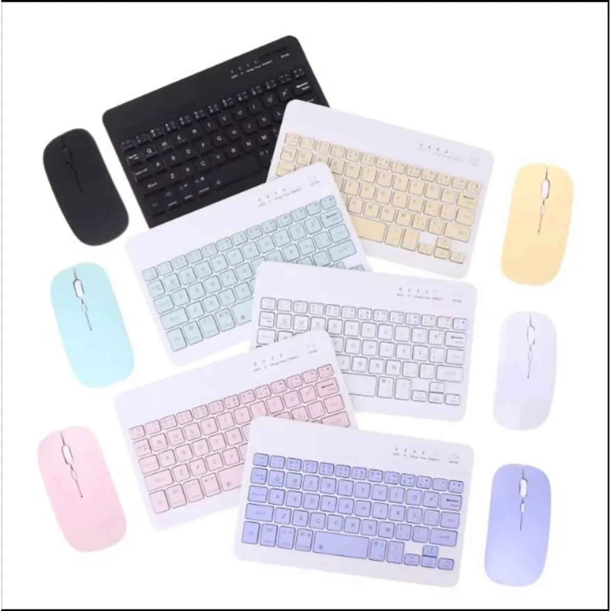 OTTOWARE - Teclado Mouse Bluetooth Inalambrico Pc Tablet Mac iPad