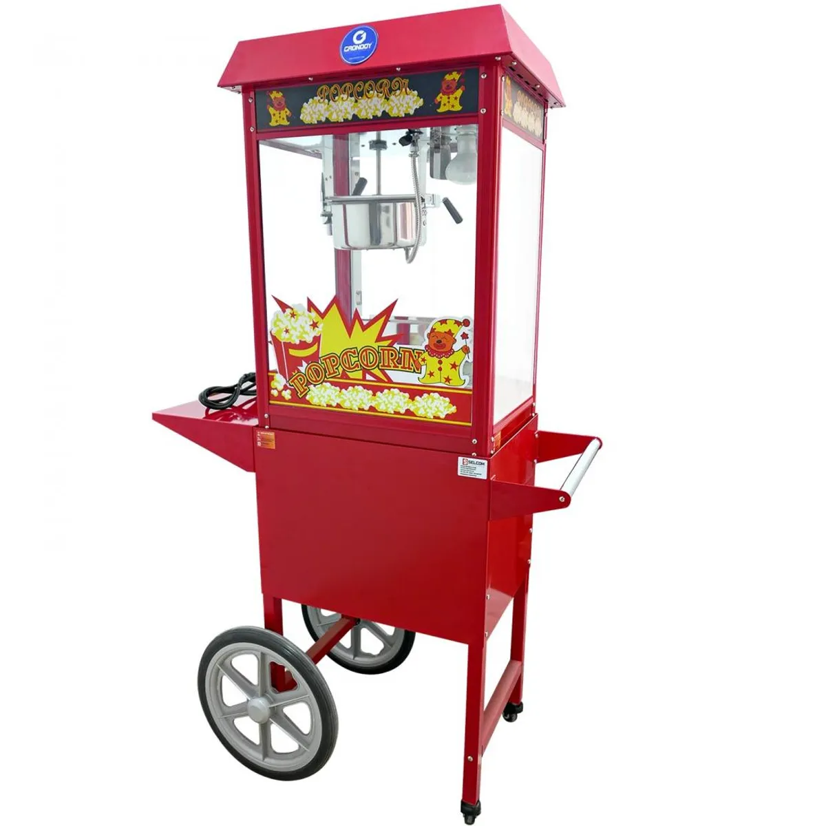 GRONDOY - Máquina de Popcorn con Carrito Móvil - Eventos y Ferias