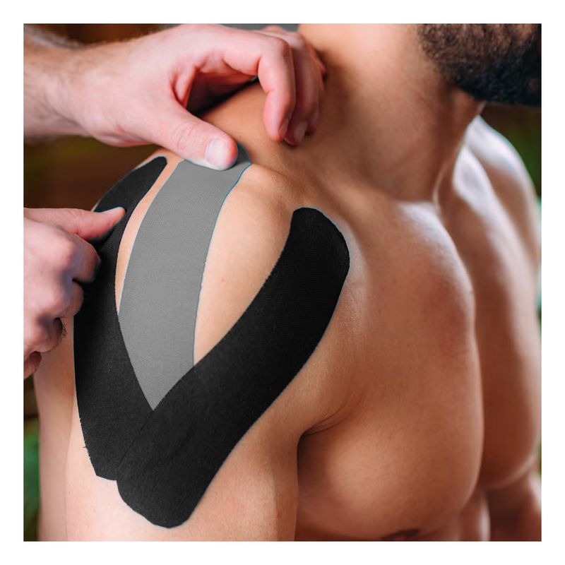 GENERICO - Pack2 Cinta para Dolores Musculares Negro Y+Regalo Agendita