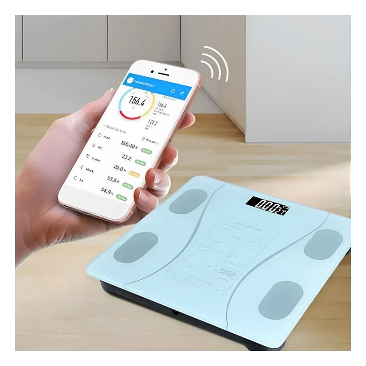 GENERICO - Pack4 Medidor de Datos para la Salud Negro Y+Papel de Regalo