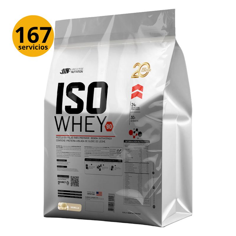 UNIVERSE NUTRITION - ISOWHEY90 DE 5kg VAINILLA - PROTEÍNA ISOLATADA