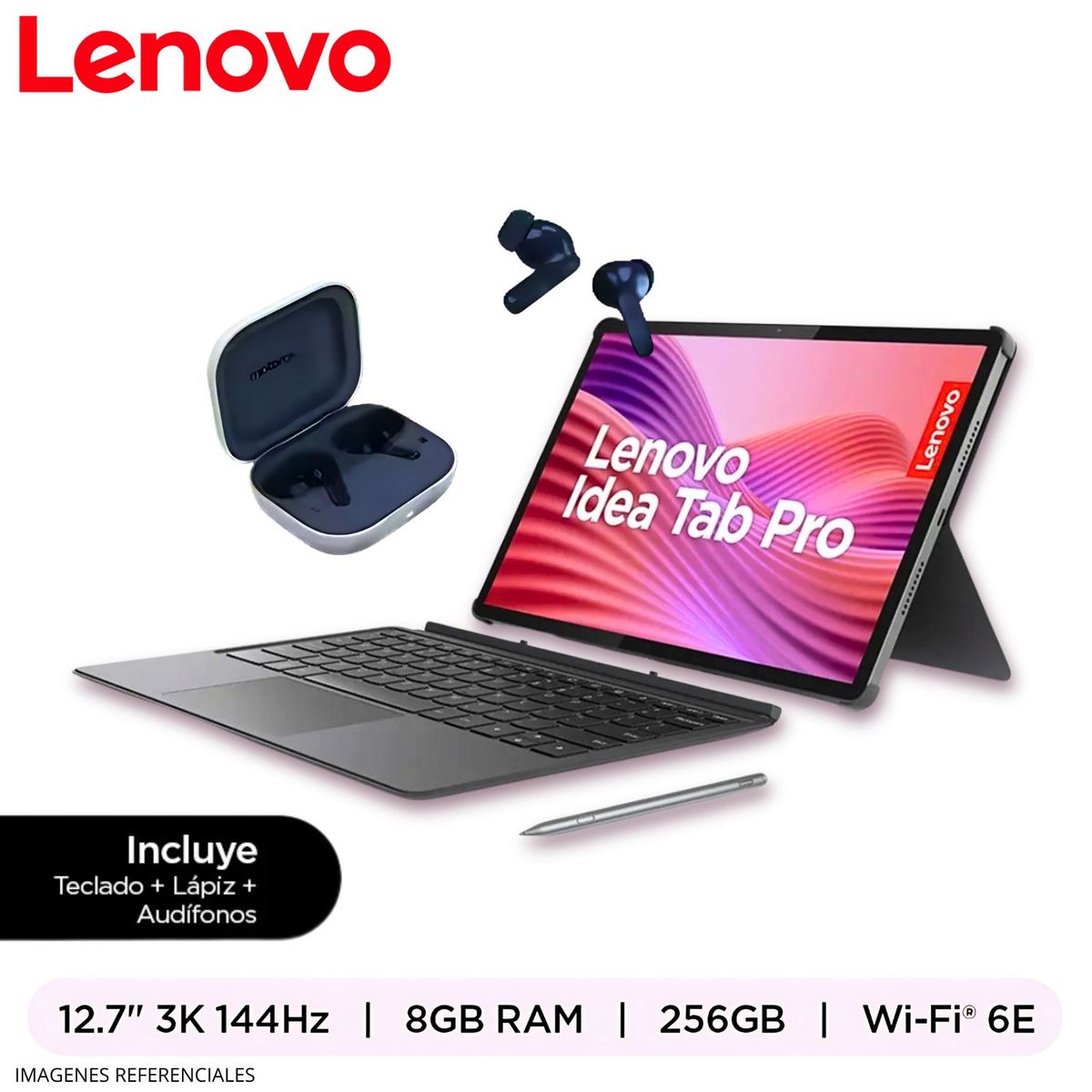 LENOVO - Tablet Lenovo Idea Tab Pro 12.7"  3K 8GB RAM 256GB Android 14 - Gris Luna