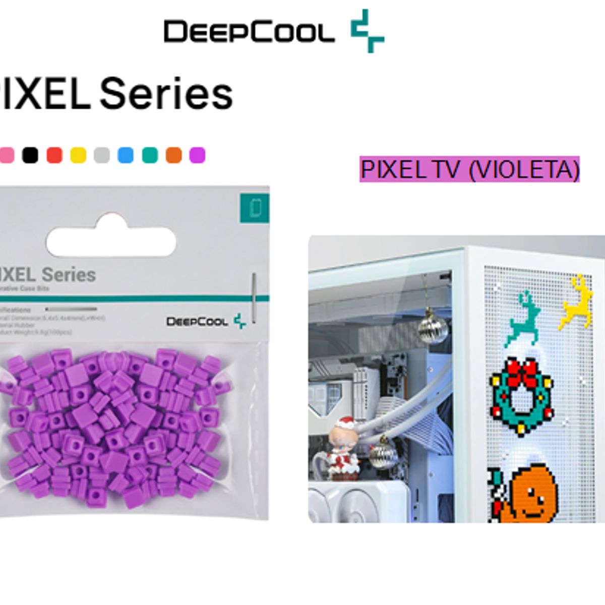 DEEPCOOL - Accesorio Para Case PIXEL Series TV Violeta DEEPCOOL