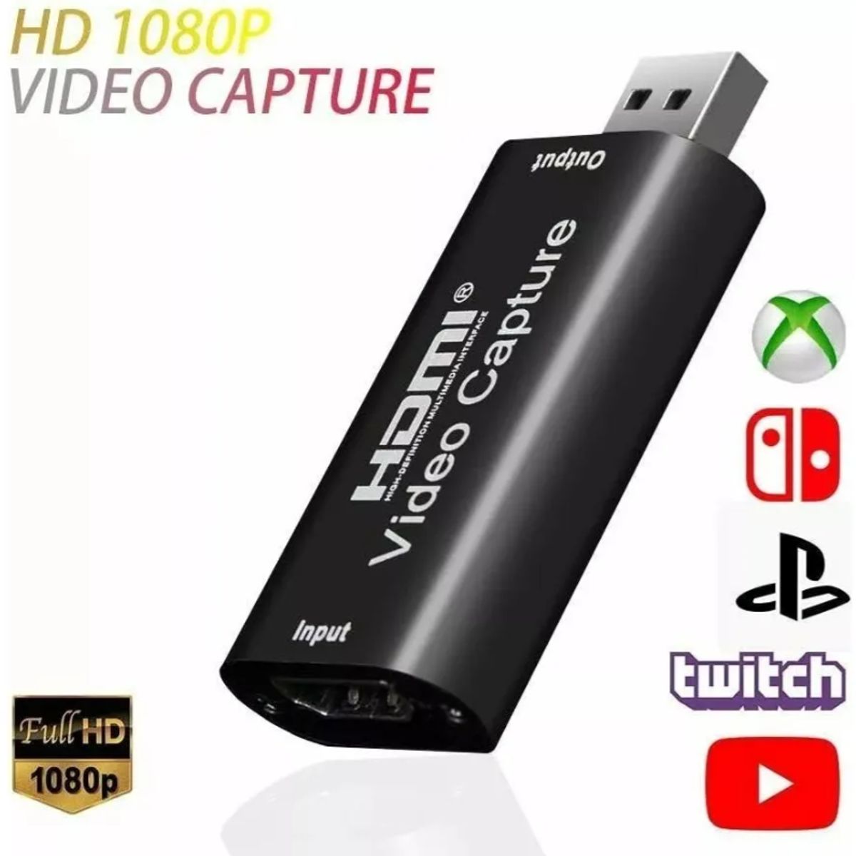 SEISA - Capturador de Video Externo HU-03 USB a HDMI SEISA