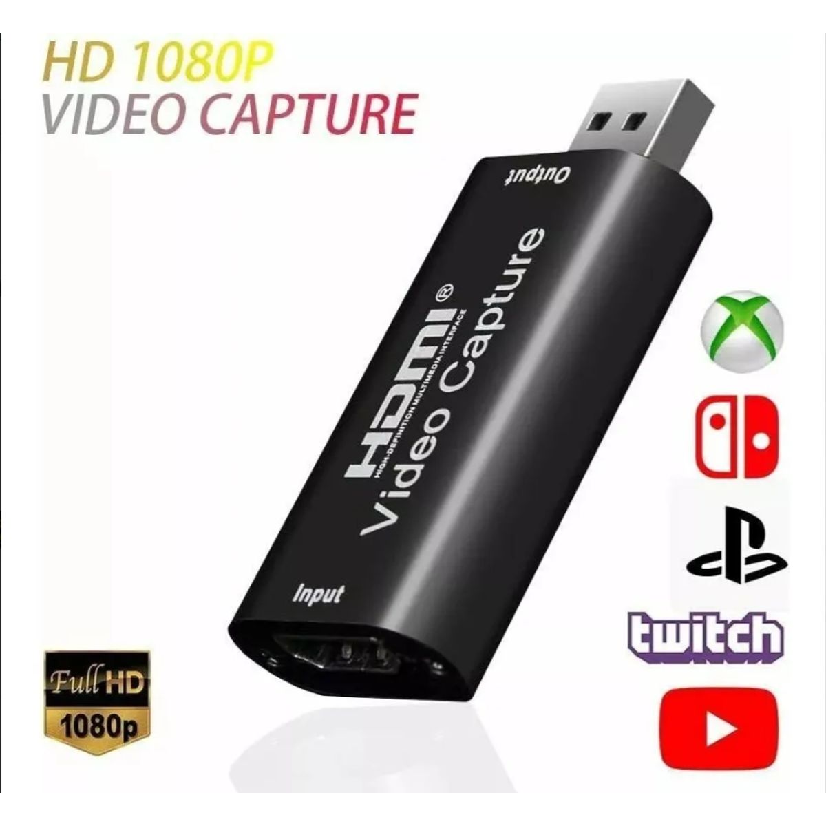 SEISA - Capturador de Video Externo HU-03 USB a HDMI SEISA