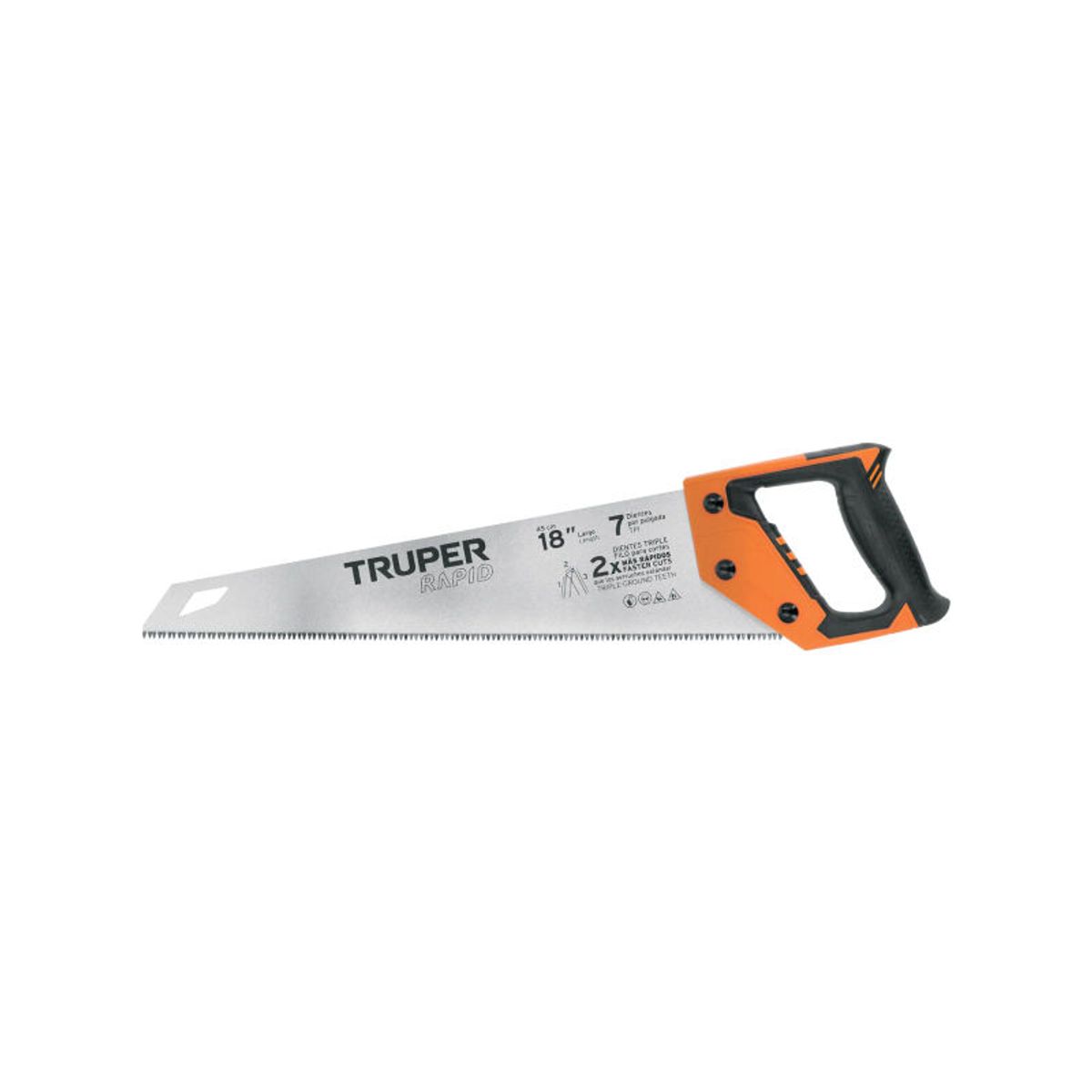 TRUPER - Serrucho Rapid 18 7 DPP mango Comfort grip Truper - 101868