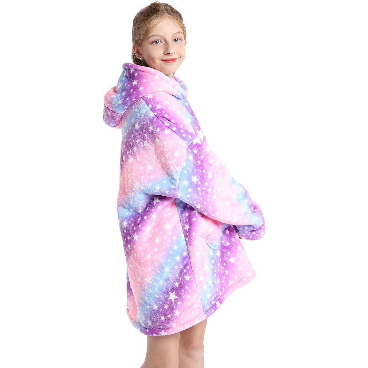 OEM - Poleron Sudadera con Capucha Niñas Luminiscente Abrigadora Frio