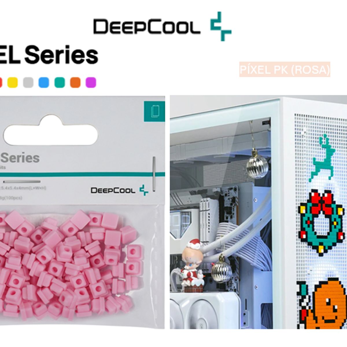 DEEPCOOL - Accesorio Para Case PIXEL Series PK Rosa DEEPCOOL