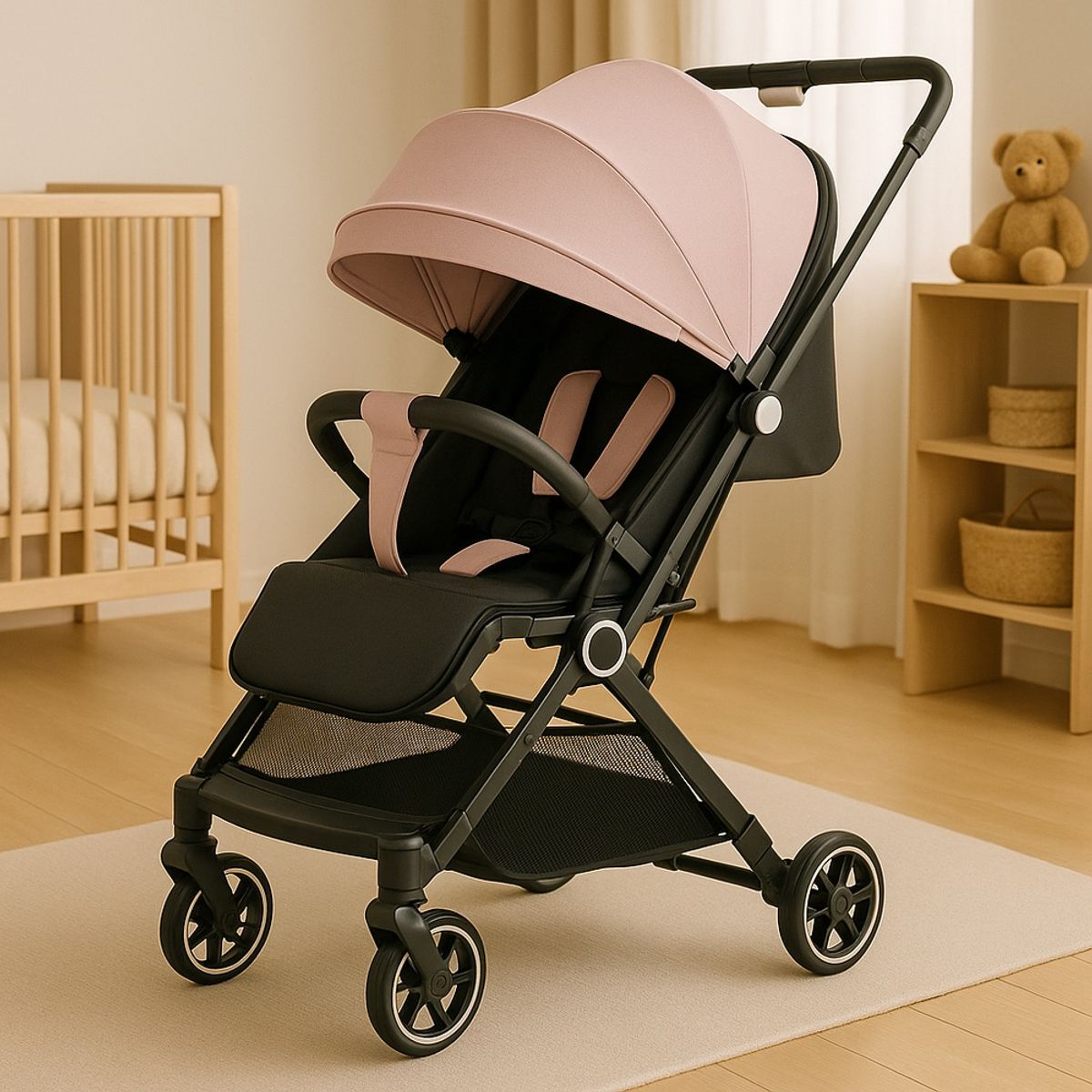 GENERICO - Coche de Paseo Ligero Plegable T301 Rosado